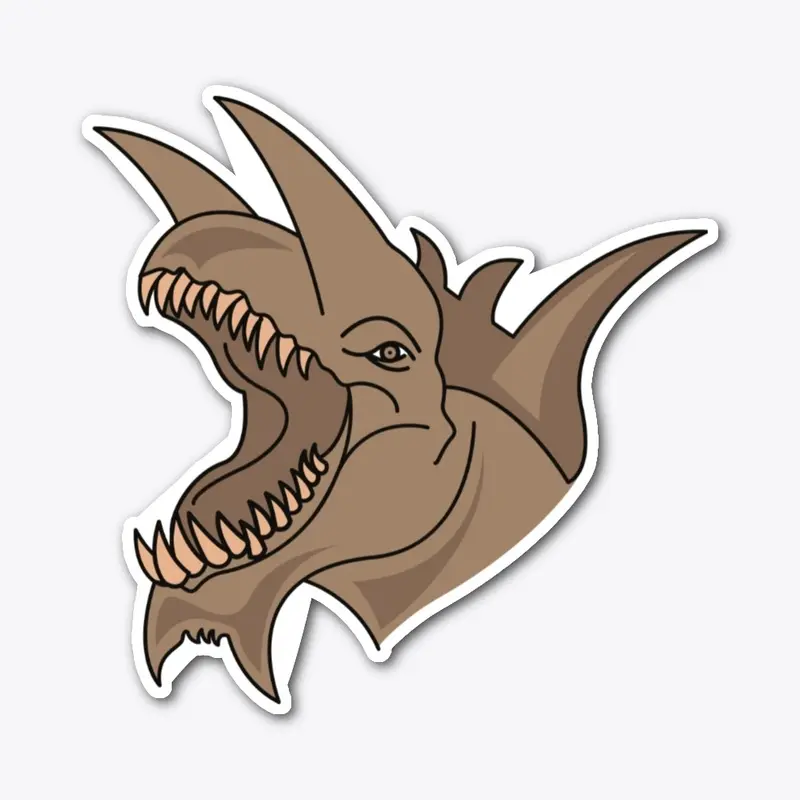 Tarrasque Head Logo Draft